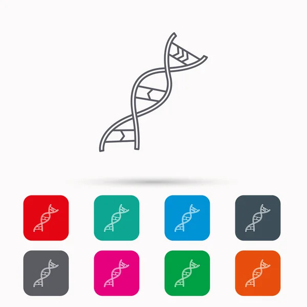 DNS ikonra. Genetikai szerkezetét jele. — Stock Vector