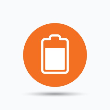 Pil güç simgesi. Akümülatör işareti şarj.