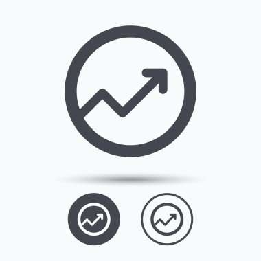 Grafik simgesi. İş analizi işareti grafik.