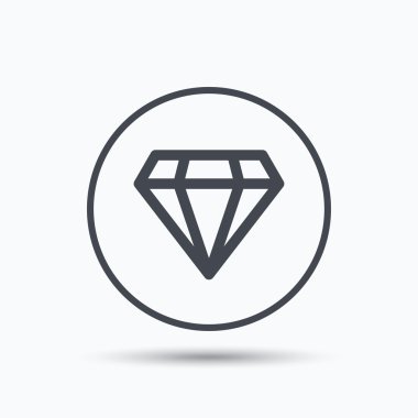 Elmas simgesi. Takı mücevher işareti.