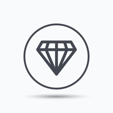 Elmas simgesi. Takı mücevher işareti.