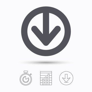 Simgesini indirin. Internet veri işareti yüklemek.