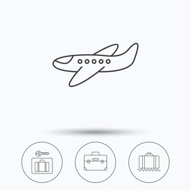 Bagaj, Bagaj güvenlik ve uçak simgeler.
