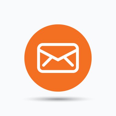 Zarf simgesi. İleti işaret gönder.