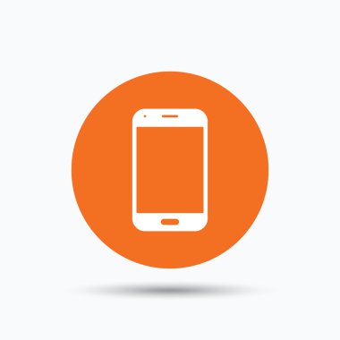 Akıllı telefon simgesi. Cep telefonu iletişim.