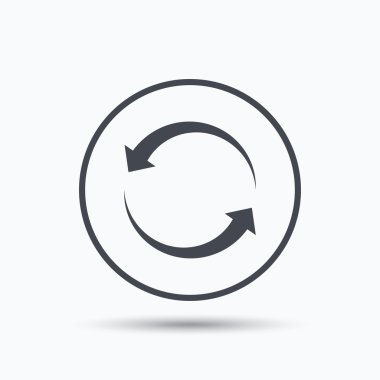 Update simgesi. Yenileme veya yineleme işareti.