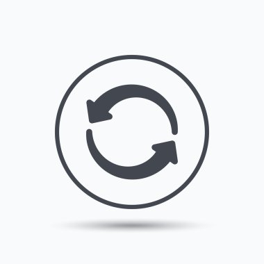 Update simgesi. Yenileme veya yineleme işareti.