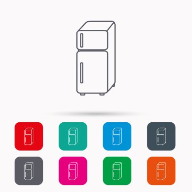 Buzdolabı simgesi. Buzdolabı işareti.