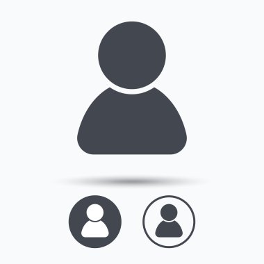 Kullanıcı simgesi. İnsan kişi işareti.