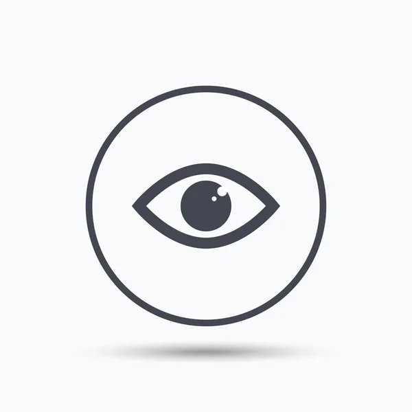 Icono del ojo. Signo de visión ocular . — Vector de stock