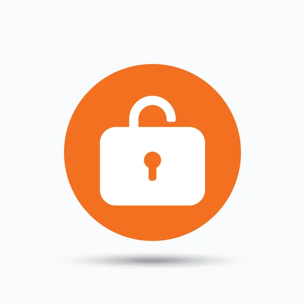 Icona della serratura. Privacy Locker segno . — Vettoriale Stock