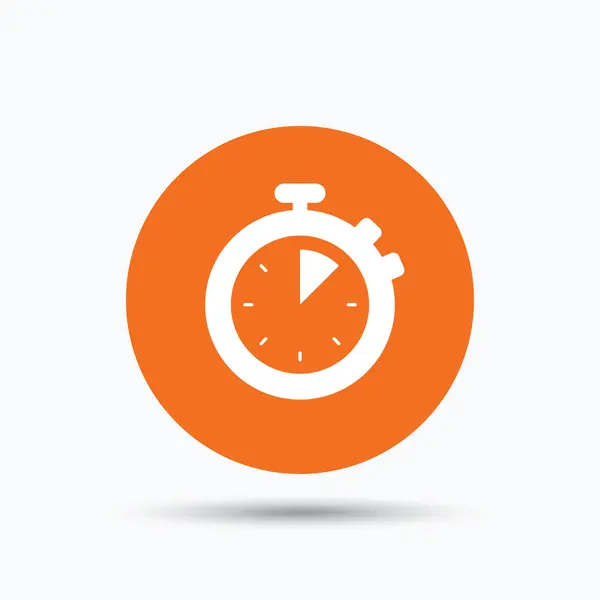 Stopwatch icon. Timer or clock device sign. — Stock Vector