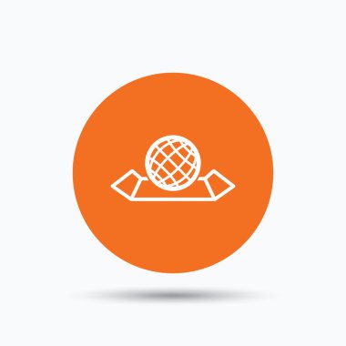 Dünya harita simgesi. Küre işareti.