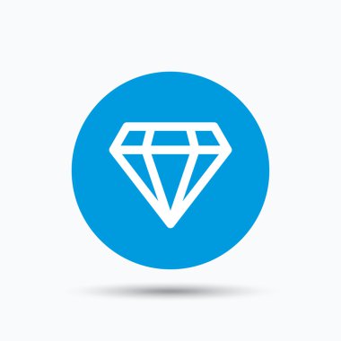 Elmas simgesi. Takı mücevher işareti.