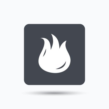 Yangın simgesi. Alev alev yanan ateş alev işareti.