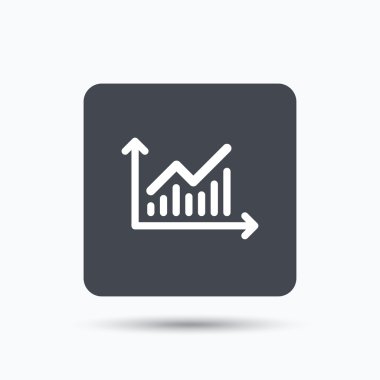 Grafik simgesi. İş analizi işareti grafik.