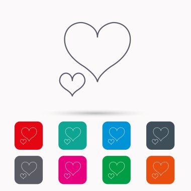 Aşk kalp simgesi. Aşık işareti.