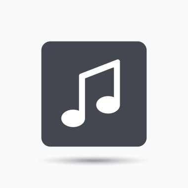 Müzik simgesi. Nota işareti.