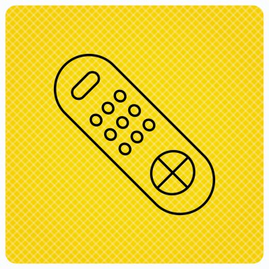 Uzaktan kumanda simgesi. TV kanalları işareti.