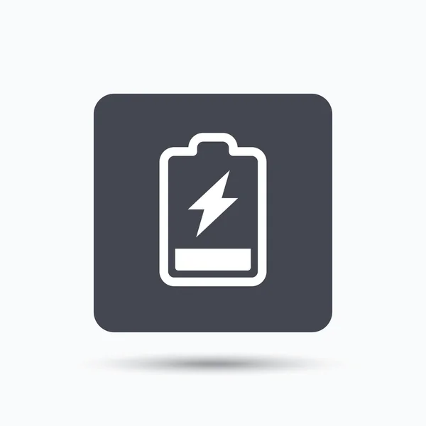 Icône d'alimentation de la batterie. Signe d'accumulateur de charge . — Image vectorielle