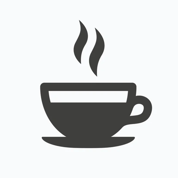 Kahve fincanı simge. Sıcak çay içmek işareti. — Stok Vektör
