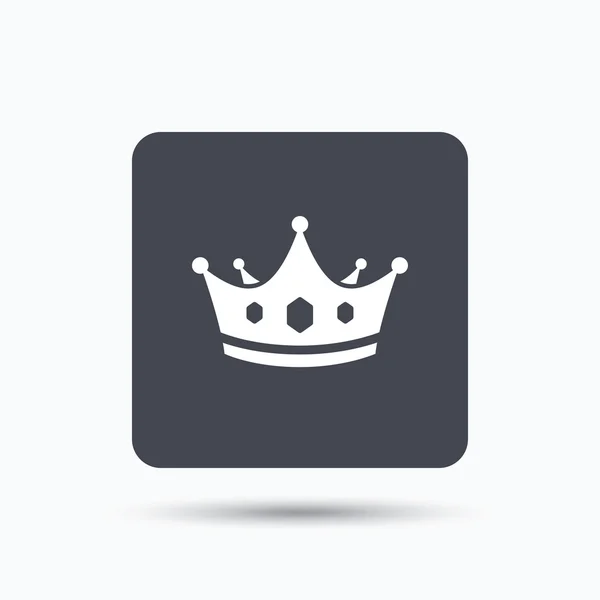 Kruunun ikoni. Kuninkaallinen kruununjohtaja merkki . — vektorikuva