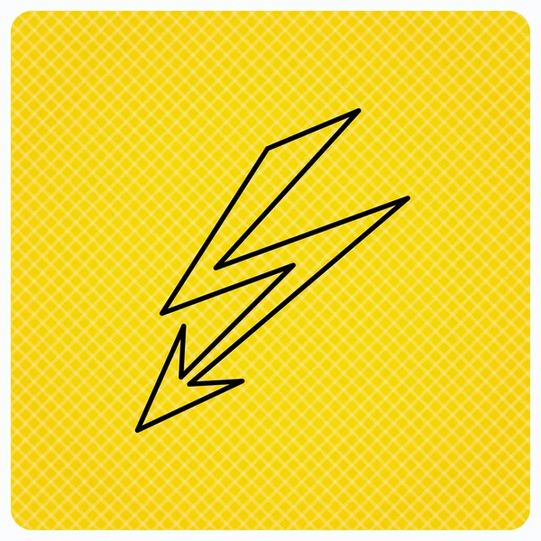 Lightening bolt icon. Power supply sign. — Stock Vector