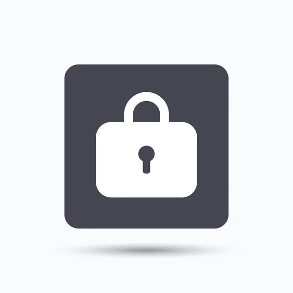 Vergrendelingspictogram. Privacy locker teken. — Stockvector