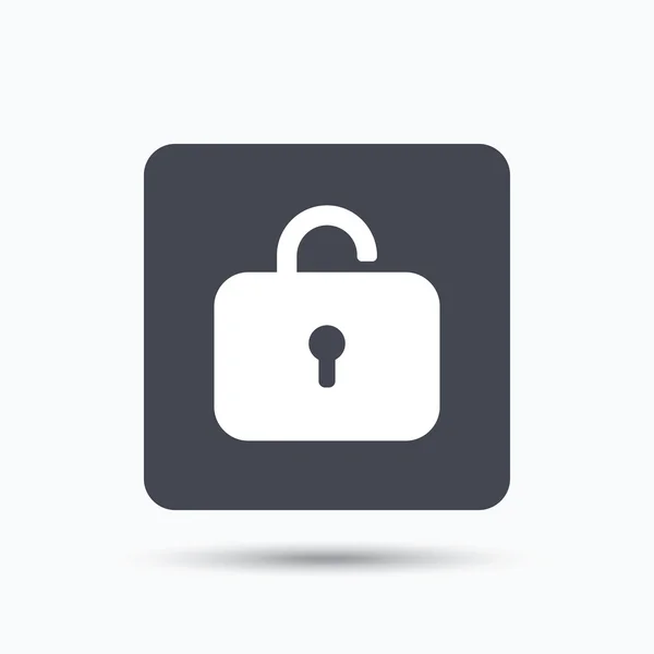 Vergrendelingspictogram. Privacy locker teken. — Stockvector