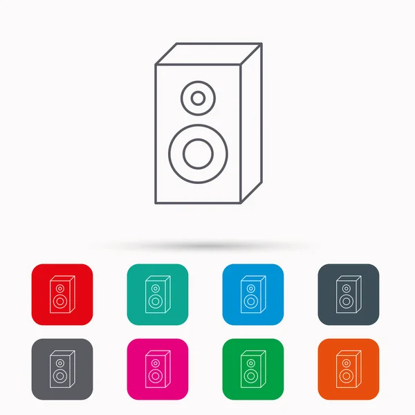 Icono de sonido. Señal de altavoz musical . — Vector de stock