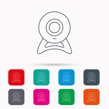 Web cam simgesi. Video kamera işareti.