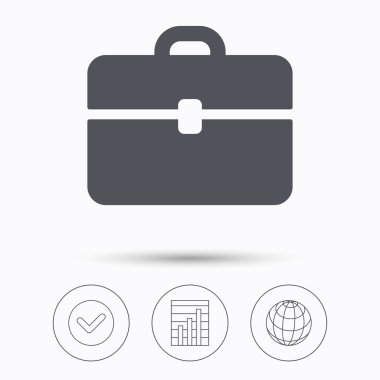 Evrak Çantası'nı simgesi. Diplomat çanta işareti.