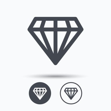 Elmas simgesi. Takı mücevher işareti.