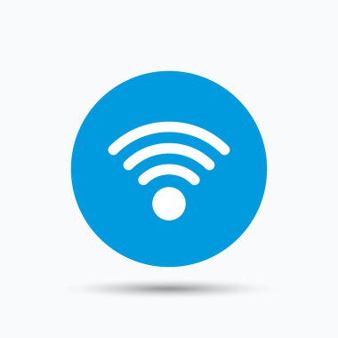 WiFi simgesi. Kablosuz Internet işareti.