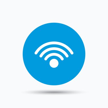 WiFi simgesi. Kablosuz Internet işareti.