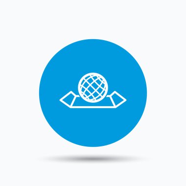 Dünya harita simgesi. Küre işareti.