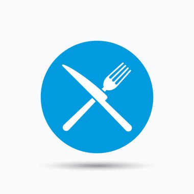 Çatal ve bıçak simgeler. Çatal bıçak takımı işareti.