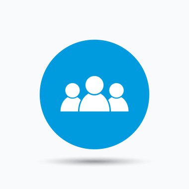 İnsanlar simgesi. Grup insanlar işareti.