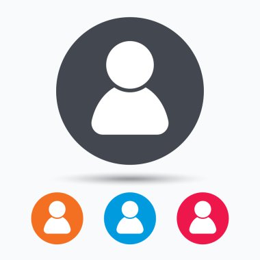 Kullanıcı simgesi. İnsan kişi işareti.