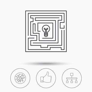 Global ağ gibi ve hiyerarşi simgeler.