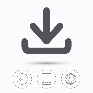 Simgesini indirin. Internet veri işareti yüklemek.