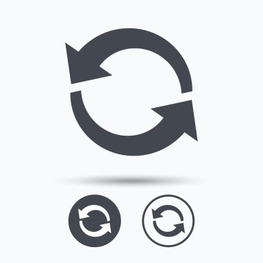 Update simgesi. Yenileme veya yineleme işareti.