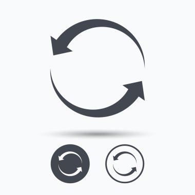 Update simgesi. Yenileme veya yineleme işareti.