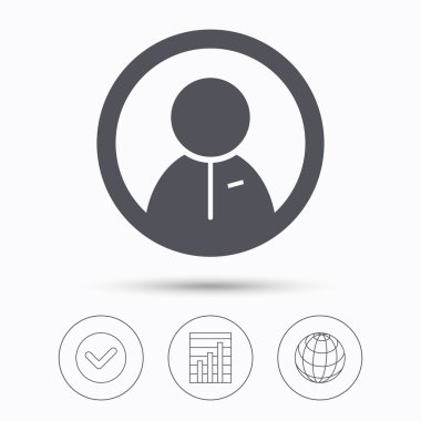 Kullanıcı simgesi. İnsan kişi işareti.