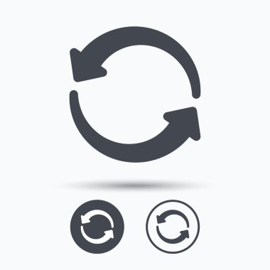 Update simgesi. Yenileme veya yineleme işareti.