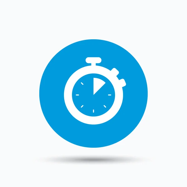 Stopwatch icon. Timer or clock device sign. — Stock Vector