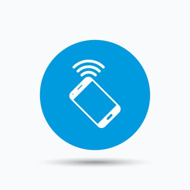 Cep telefonu simgesi. Cep telefonu iletişim.