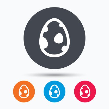 Dinozor yumurta simgesi. Doğum sembolü işareti.