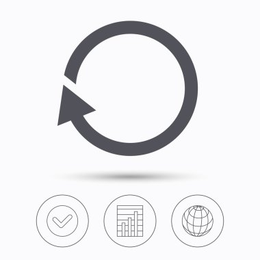 Update simgesi. Yenileme veya yineleme işareti.