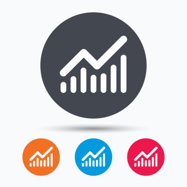 Grafik simgesi. İş analizi işareti grafik.